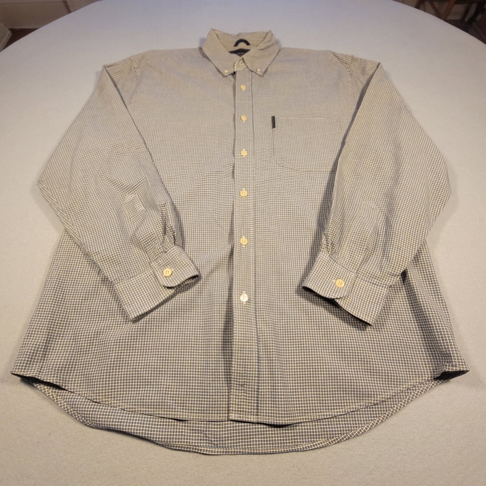 Y2K Abercrombie & Fitch Men's Shirt Size XL Houndstooth Check‎ Vintage 2000s
